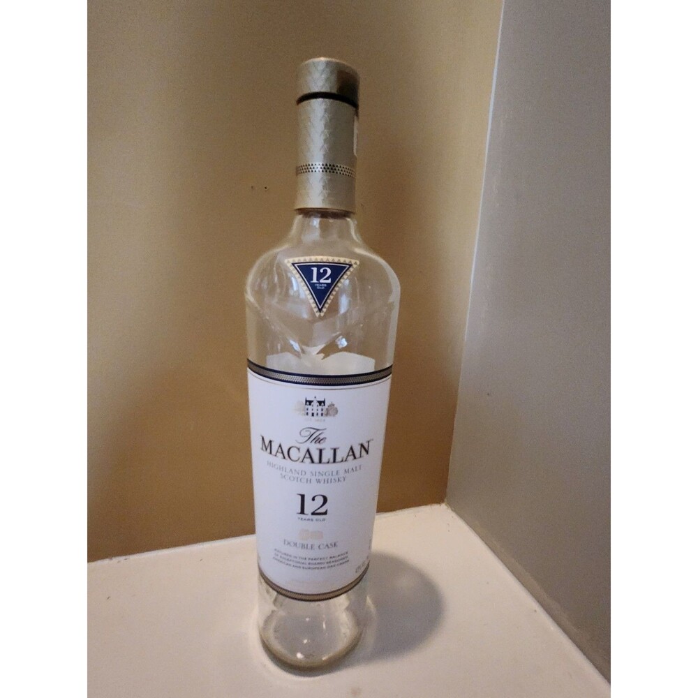 Macallan 12 YR Highland Single Malt Scotch Whiskey EMPTY 750 mL Bottle